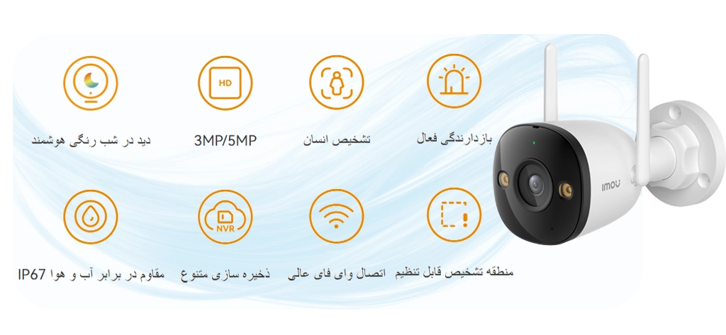 دوربین بیسیم 5 مگاپیکسل آیمو Bullet 2E